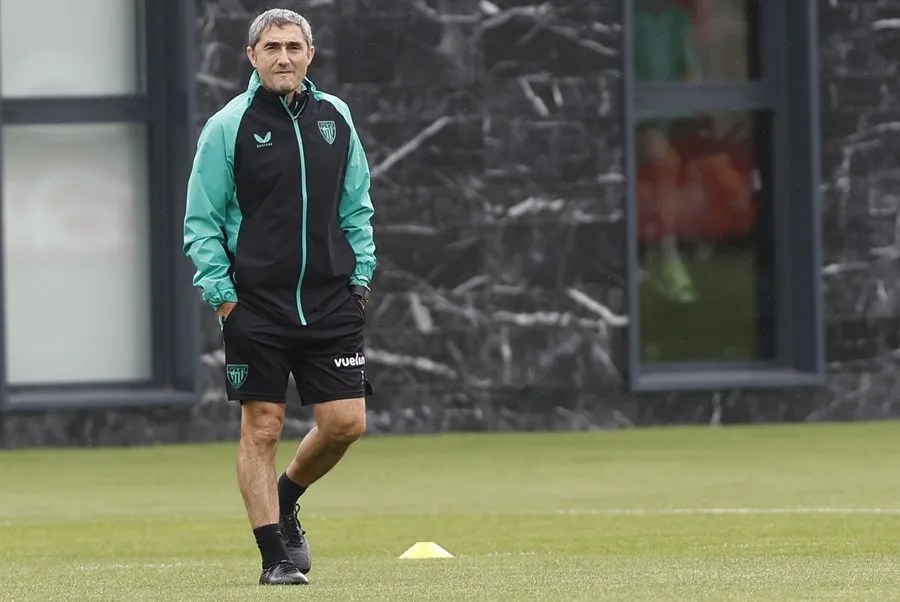 El técnico del Athletic de Bilbao, Ernesto Valverde