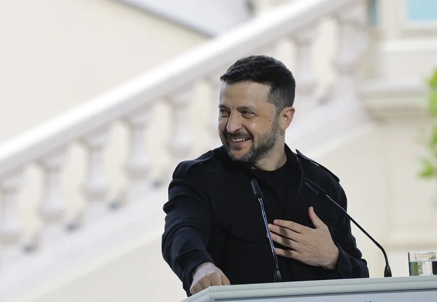 El presidente de Ucrania, Volodymyr Zelenski.