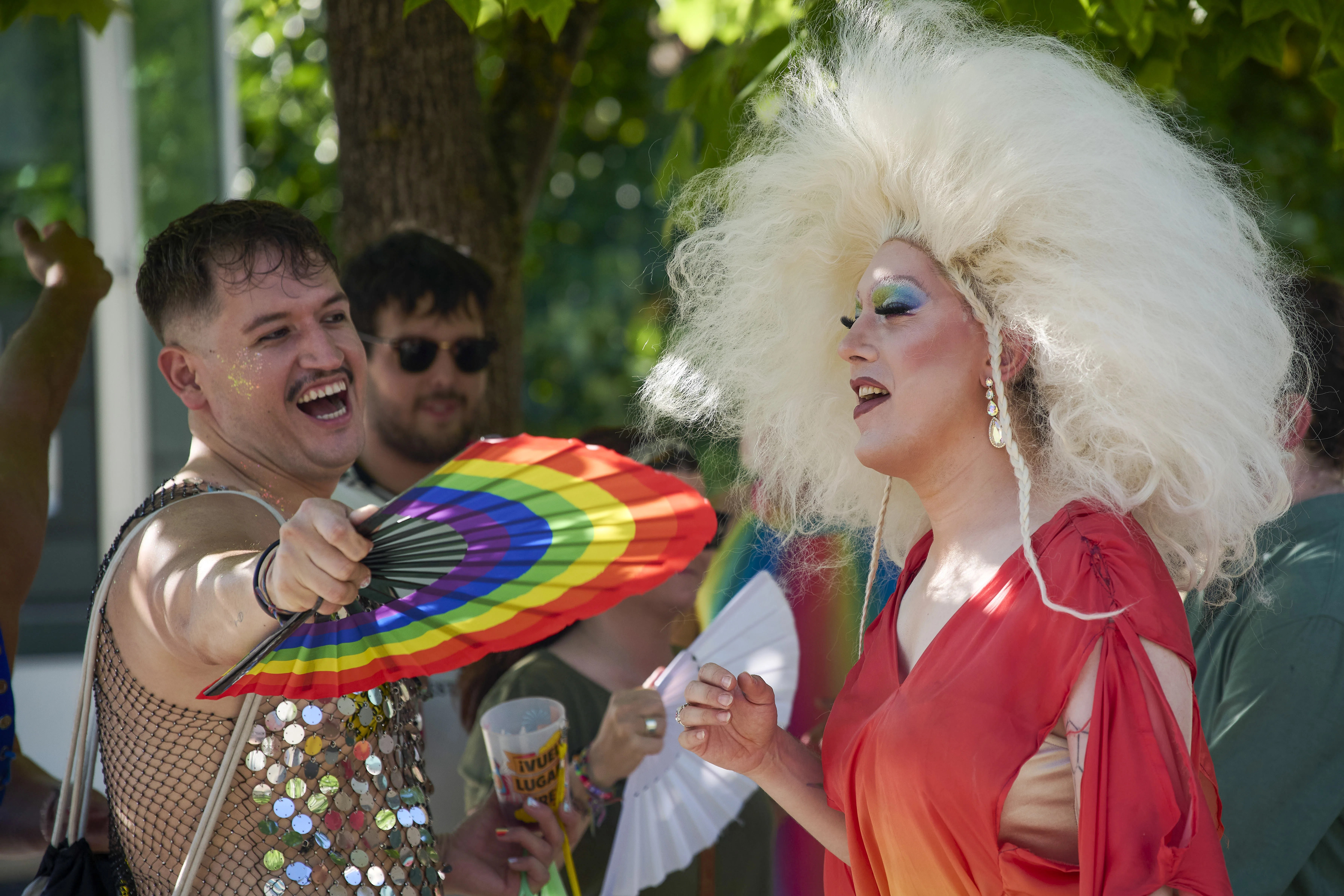 Imagen de la manifestación del Orgullo LGTBIQ+ en Pamplona