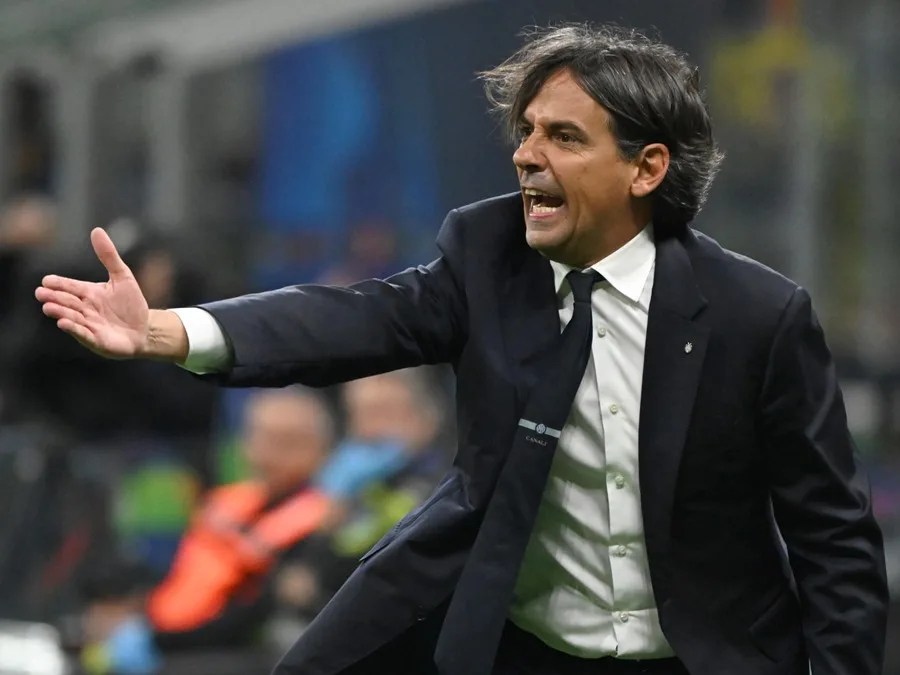 El hasta ahora entrenador del Inter de Milán Simone Inzaghi.