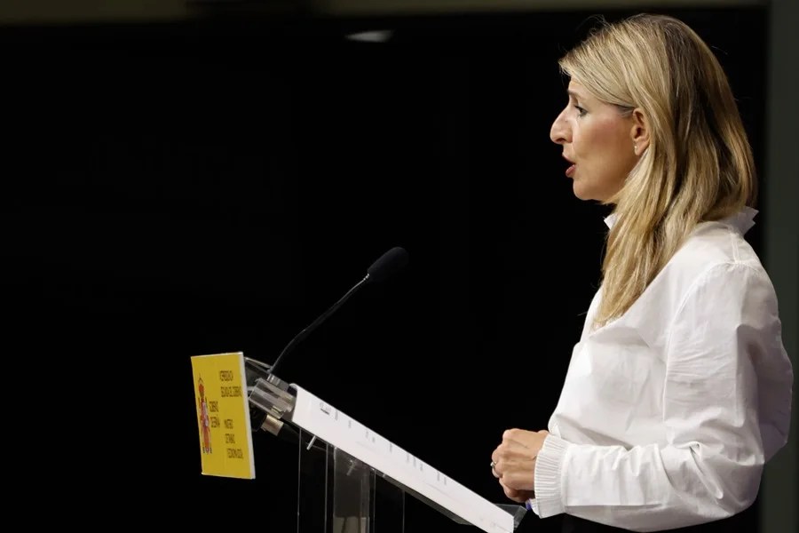 La vicepresidenta segunda, Yolanda Díaz