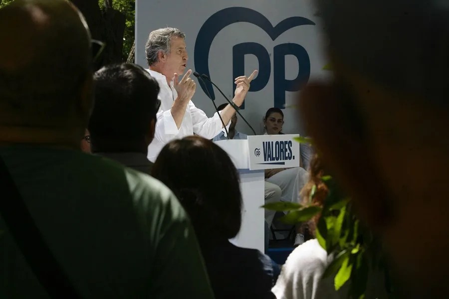 El presidente del PP, Alberto Núñez Feijóo