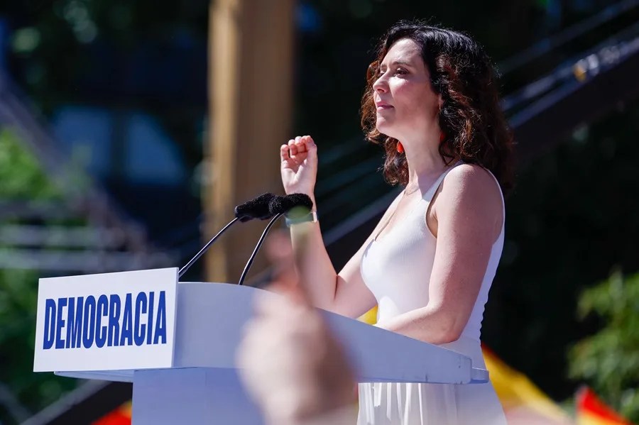 La presidenta del PP de Madrid y del Gobierno de la Comunidad de Madrid, Isabel Díaz Ayuso