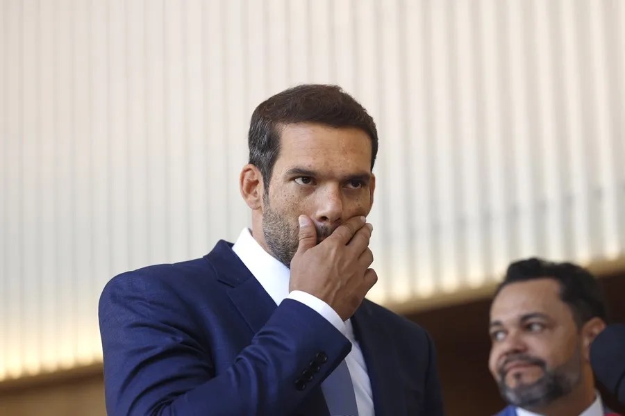 Fotografía de archivo del presidente de la Confederación Brasileña de Fútbol (CBF), Samir Xaud en Río de Janeiro (Brasil). EFE/Antonio Lacerda