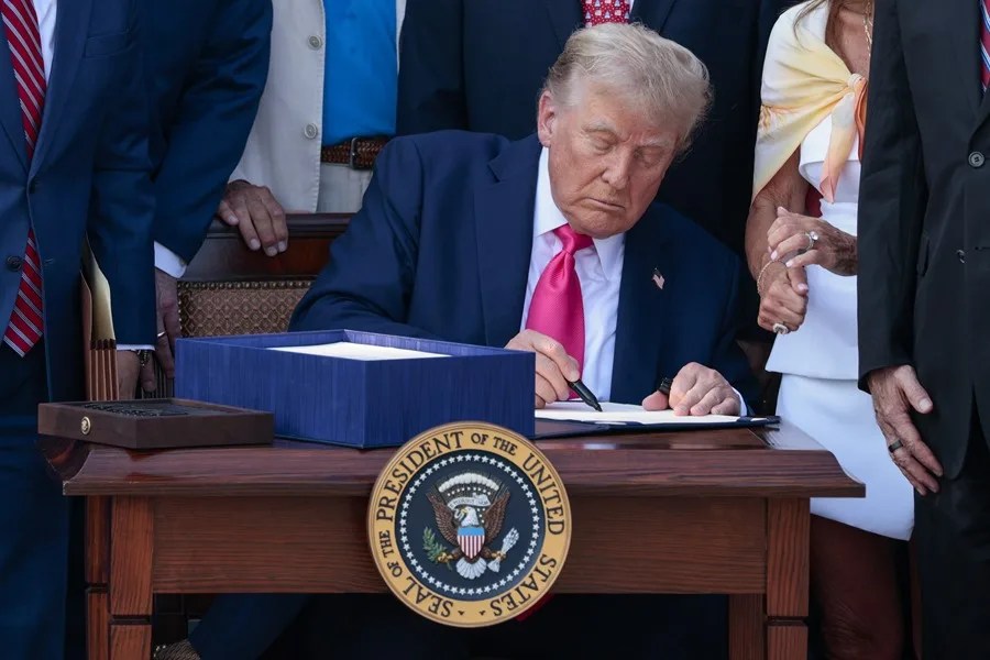 El presidente de los Estados Unidos, Donald J. Trump