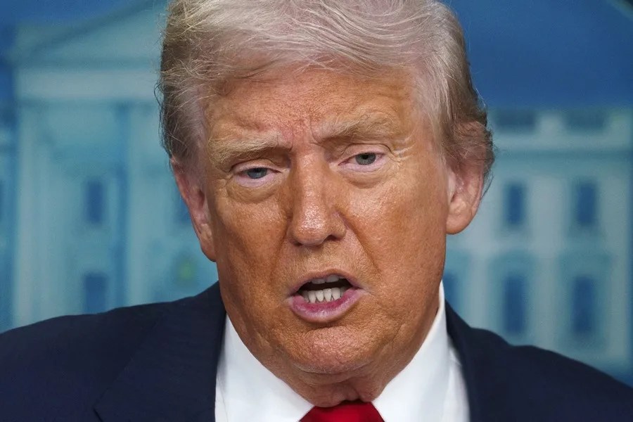 El presidente de Estados Unidos, Donald Trump, en una fotografía del 11 de agosto de 2025. EFE/ Will Oliver