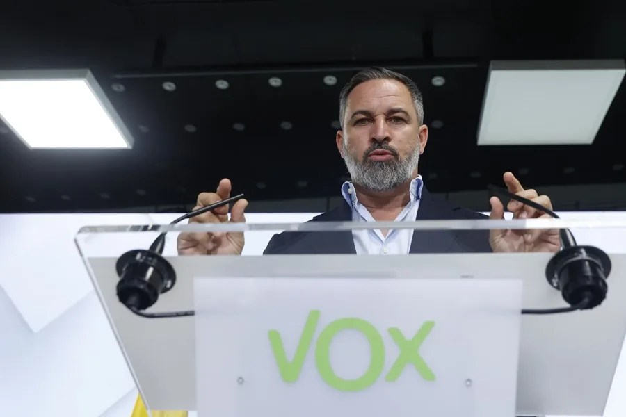 El líder de VOX, Santiago Abascal.