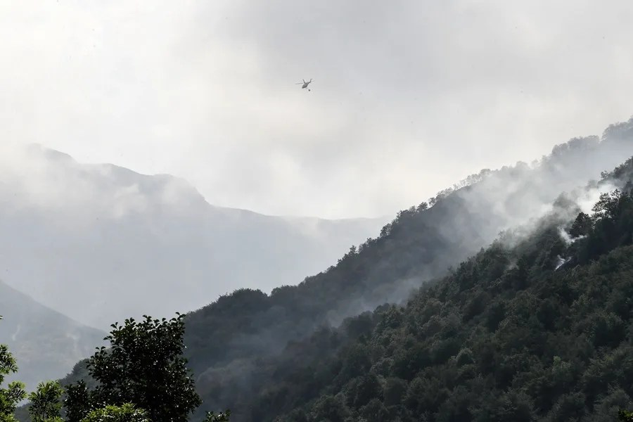 Incendio este lunes en las inmediaciones de Villar de Vilda