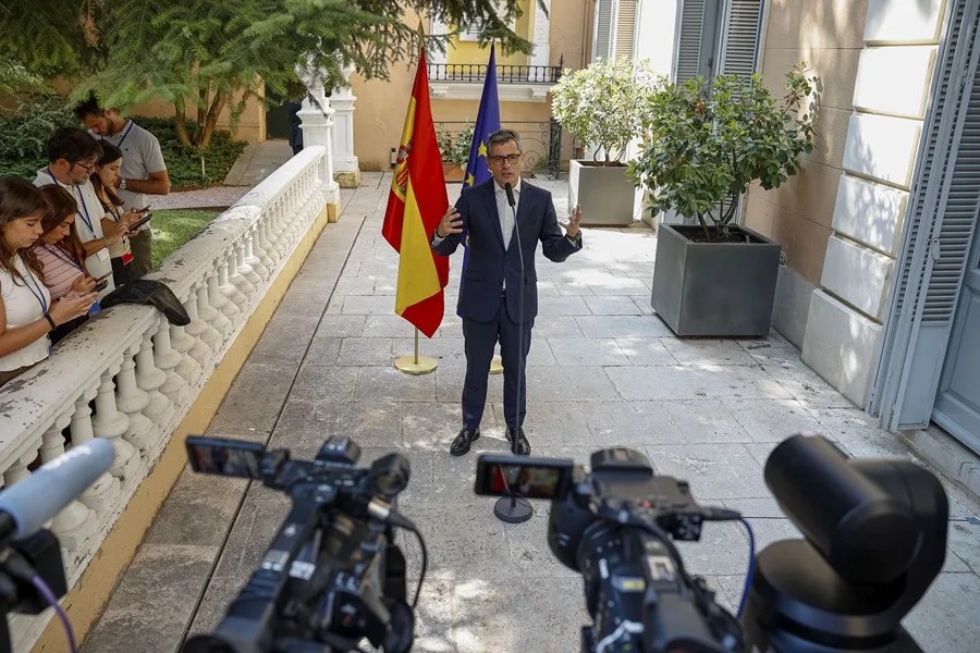 El ministro de la Presidencia, Justicia y Relaciones con las Cortes, Félix Bolaños