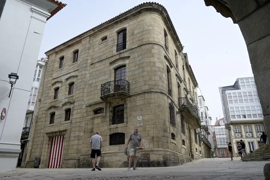 Vista este lunes de la Casa Cornide.