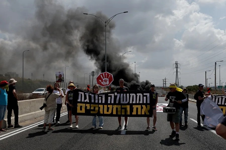 ISRAEL GAZA PROTESTA