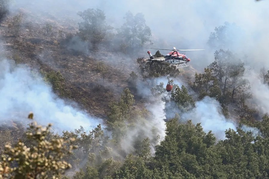 Incendio en el paraje leonés de Garaño. Castilla y León
