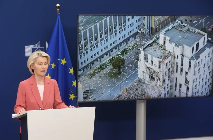 La presidenta de la Comisión Europea, Ursula von der Leyen