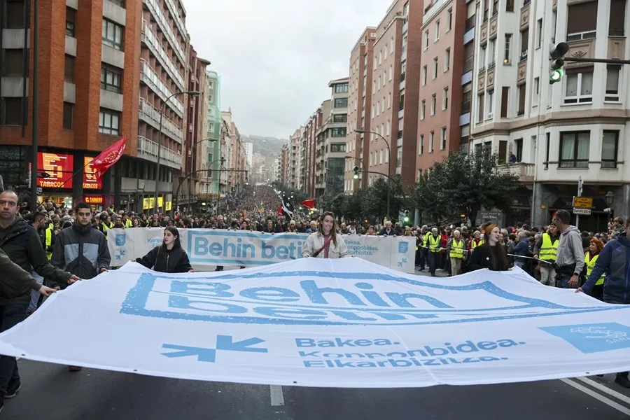 Imagen de archivo de otra manifestación en Bilbao