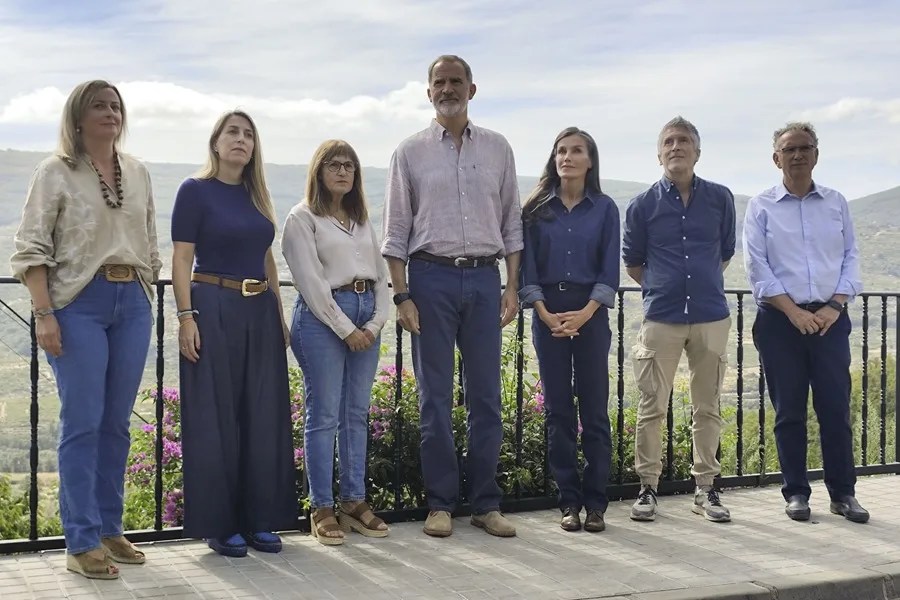 reyes Felipe Letizia incendios Cáceres