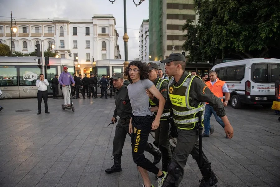 Decenas de detenidos en las protestas juveniles en Marruecos