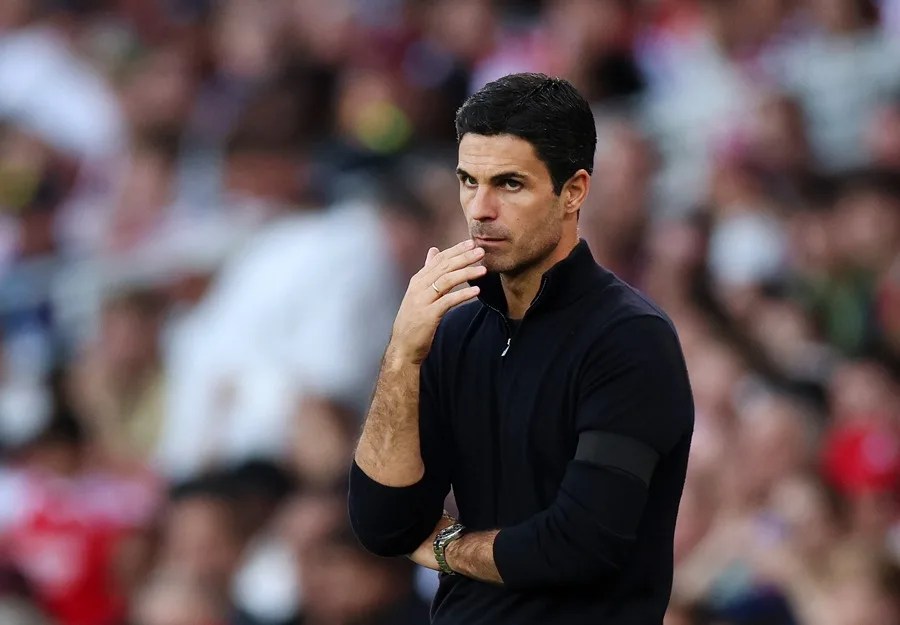 El entrenador del Arsenal, Mikel Arteta