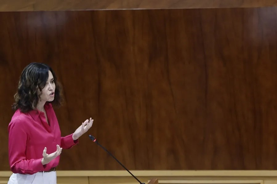 La presidenta de la Comunidad de Madrid, Isabel Díaz Ayuso