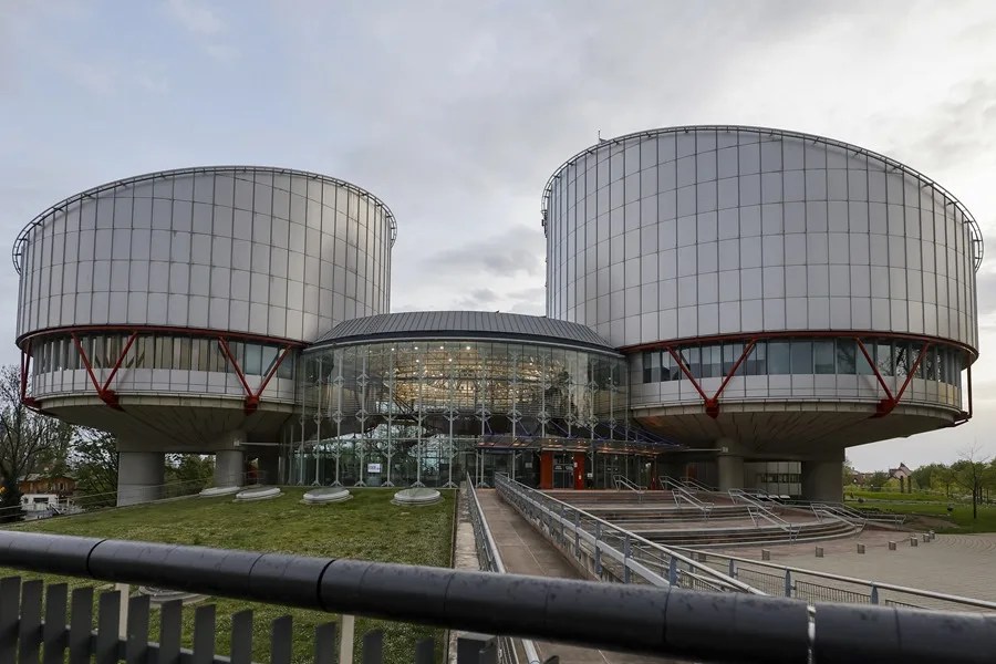 Vista exterior del Tribunal Europeo de Derechos Humanos (TEDH)