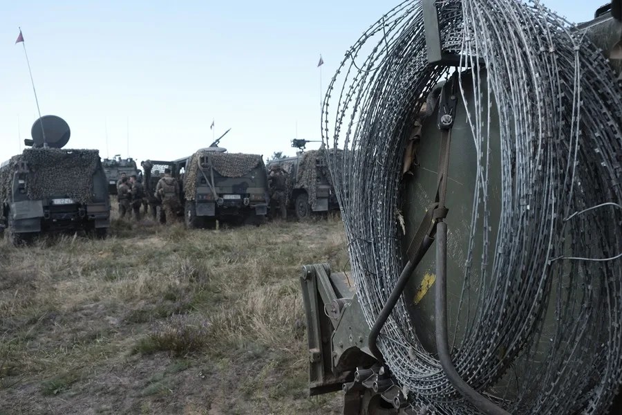 Militares participan en un ejercicio en Letonia