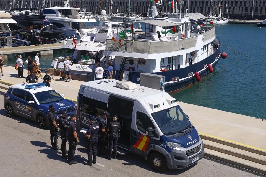 Barcos de la Global Sumud Flotilla o flotilla de la libertad