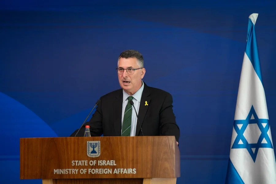 El ministro de Exteriores israelí, Gideon Saar