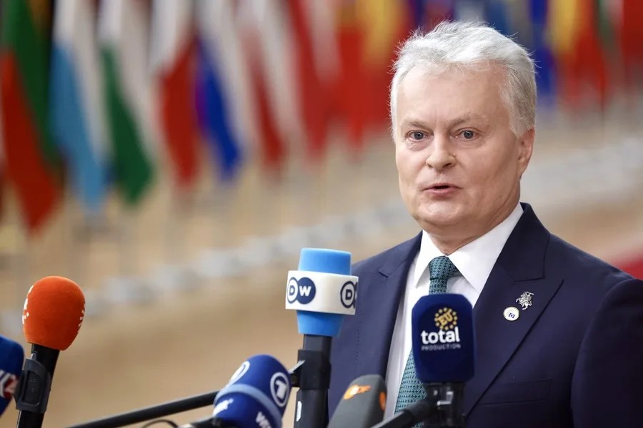 El presidente de Letonia, Gitanas Nauseda.