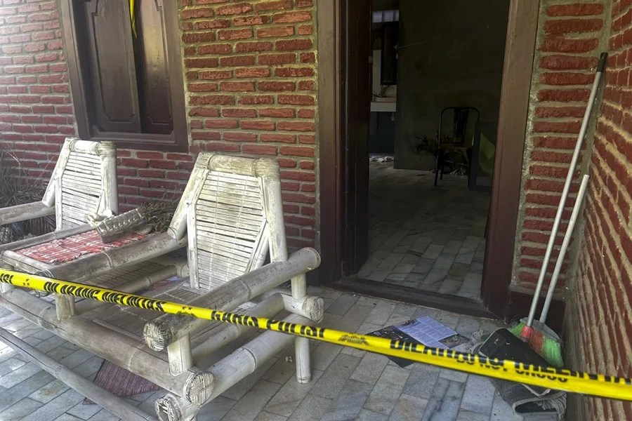 Vista de la habitación del hotel Bumi Aditya, en Senggigi, al oeste de la isla de Lombok, Indonesia donde se alojaba la española Matilde Muñoz
