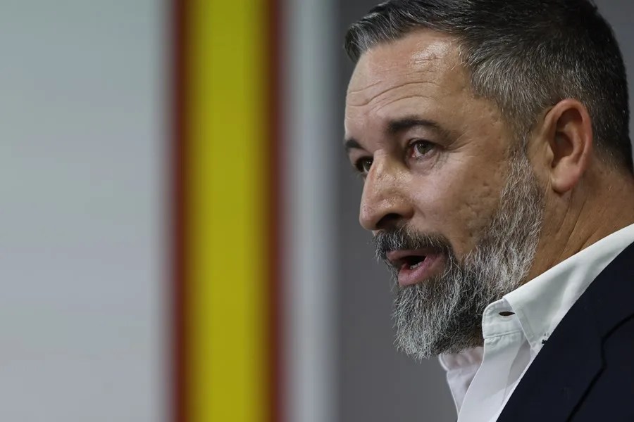 El líder de Vox, Santiago Abascal
