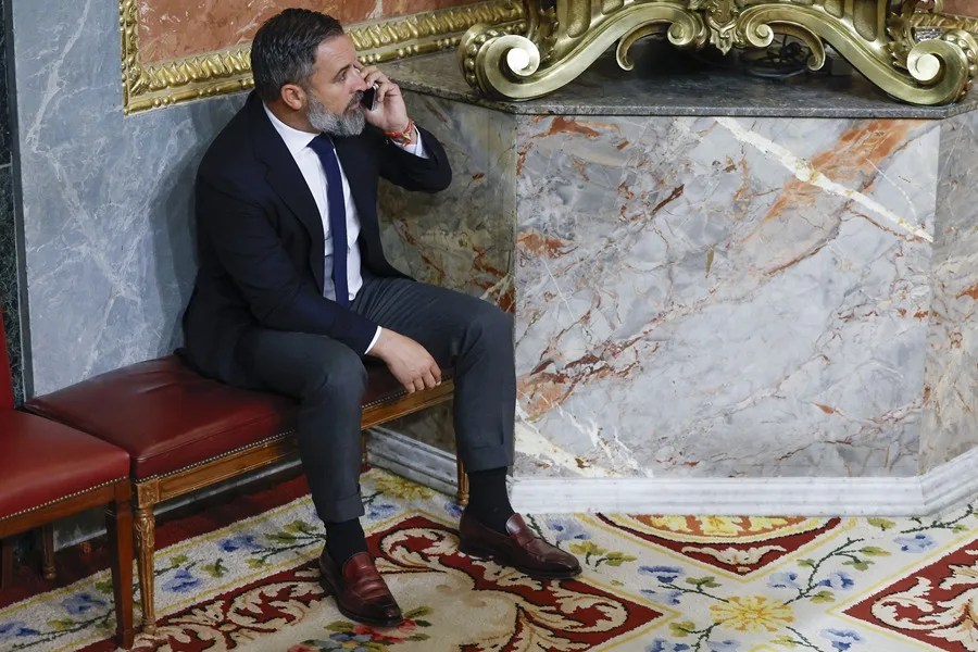 El líder de Vox Santiago Abascal