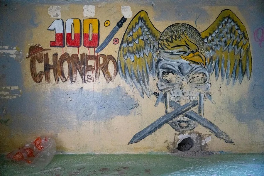 Fotografía de archivo de un grafiti en la Penitenciaría del Litoral, la cárcel más grande, poblada y peligrosa de Ecuador. EFE/ Mauricio Torres