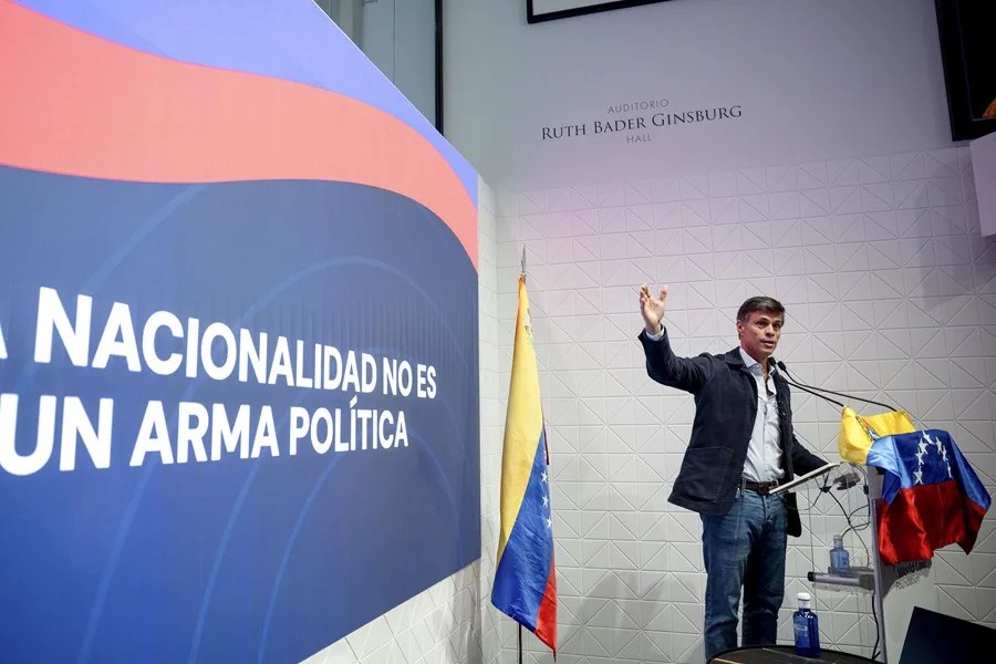 Rueda de prensa de Leopoldo López en Madrid