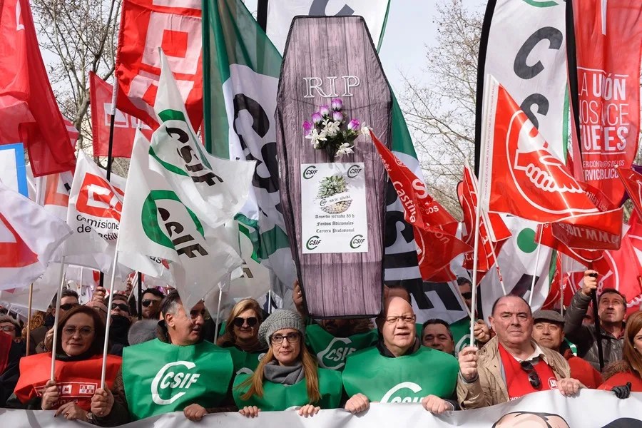 Imagen de archivo de una manifestación.