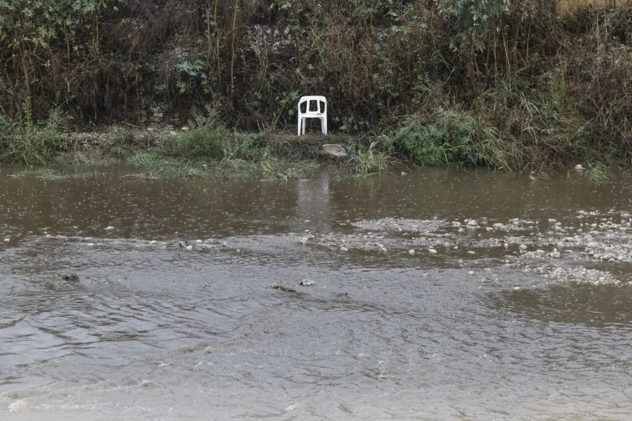 Nivel de las aguas en el barranco del Poyo