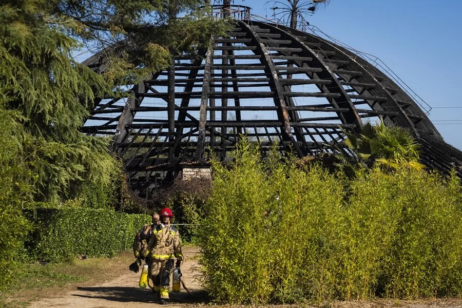 Incendio en el restaurante de eventos de los hermanos Roca