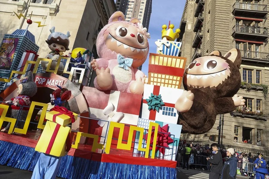 Los Labubus debutan en el desfile de Acción de Gracias de Nueva York