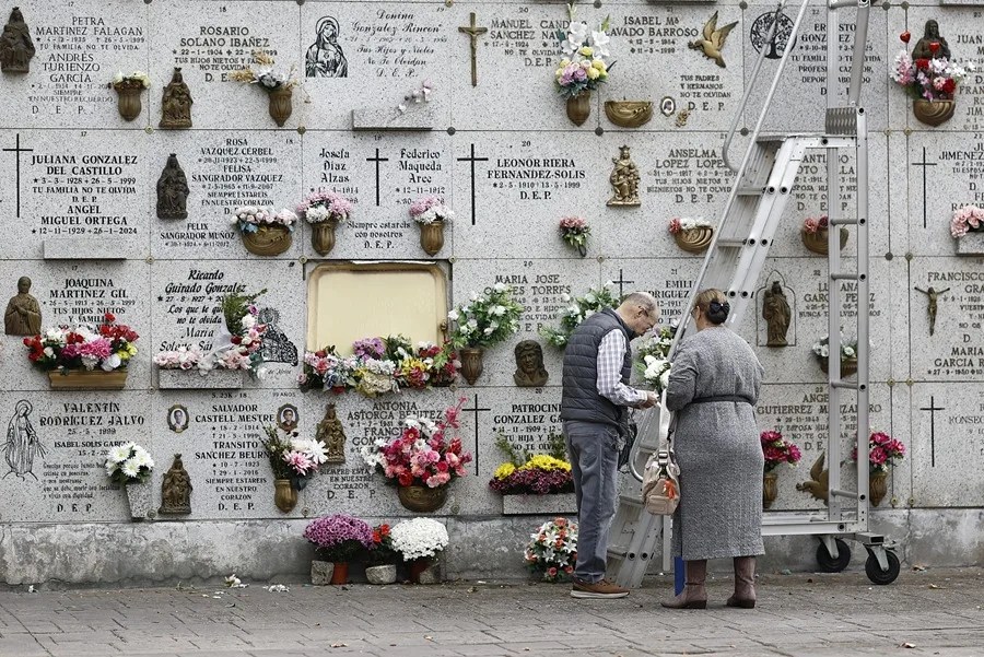 Vista del cementerio madrileño de La Almudena