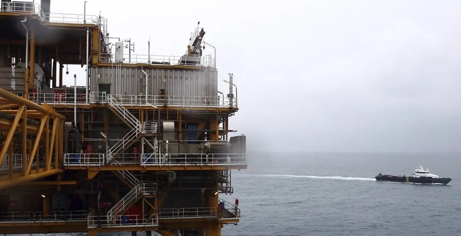 Una plataforma de gas