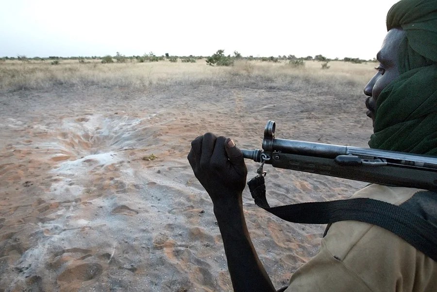 Un soldado en una operación en Sudán