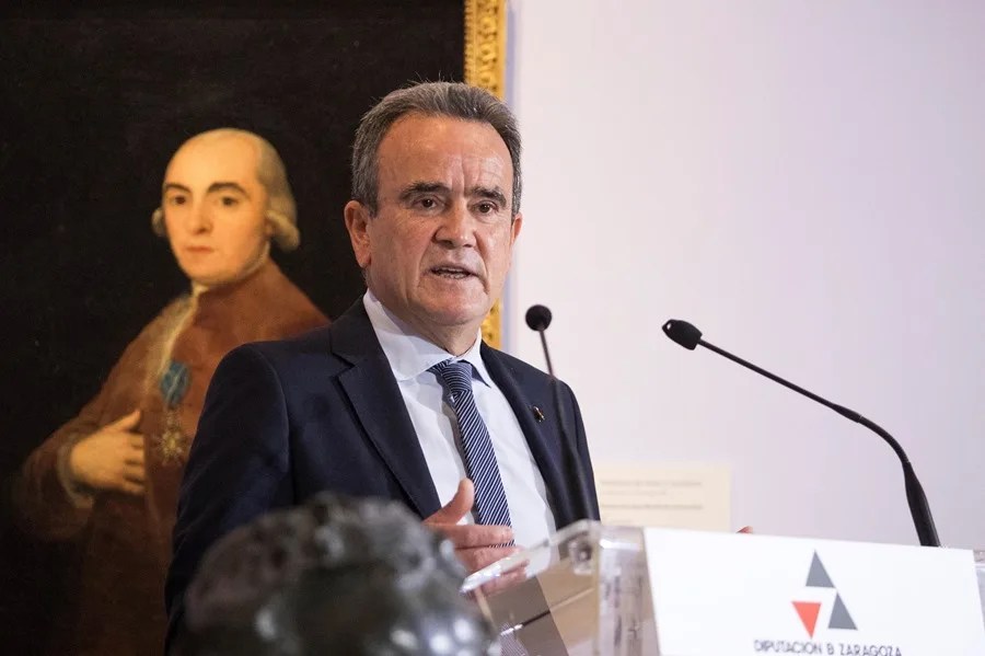 El presidente de la Diputación Provincial de Zaragoza, Juan Antonio Sánchez Quero