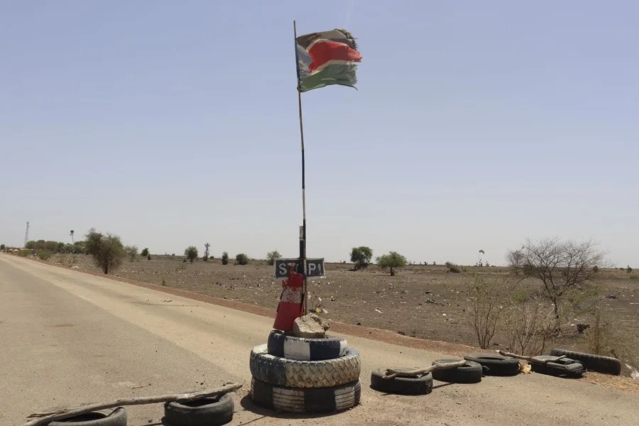 Paso fronterizo de Joda hacia Sudán del Sur.