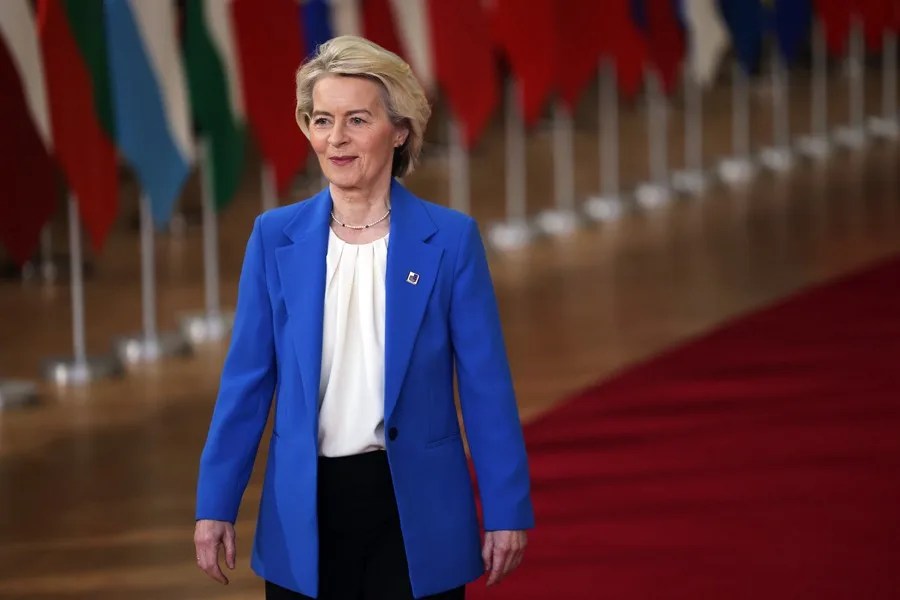 La presidenta de la Comisión Europea, Ursula von der Leyen