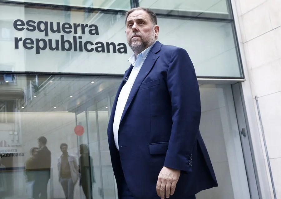 El presidente de Esquerra Republicana de Catalunya (ERC), Oriol Junqueras,