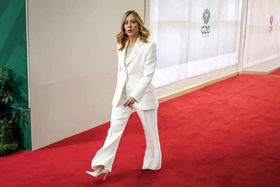 La primera ministra italiana, Giorgia Meloni