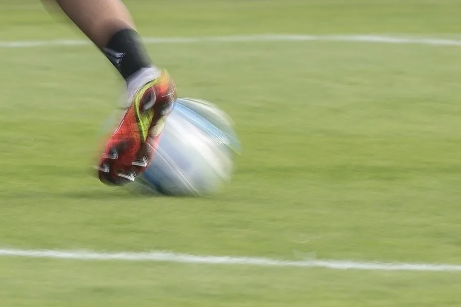 Detalle de un jugador durante un partido.