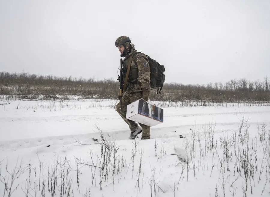 Foto facilitada por el servicio de prensa de la 93.ª Brigada Mecanizada Independiente "Kholodnyi Yar" de las Fuerzas Armadas de Ucrania