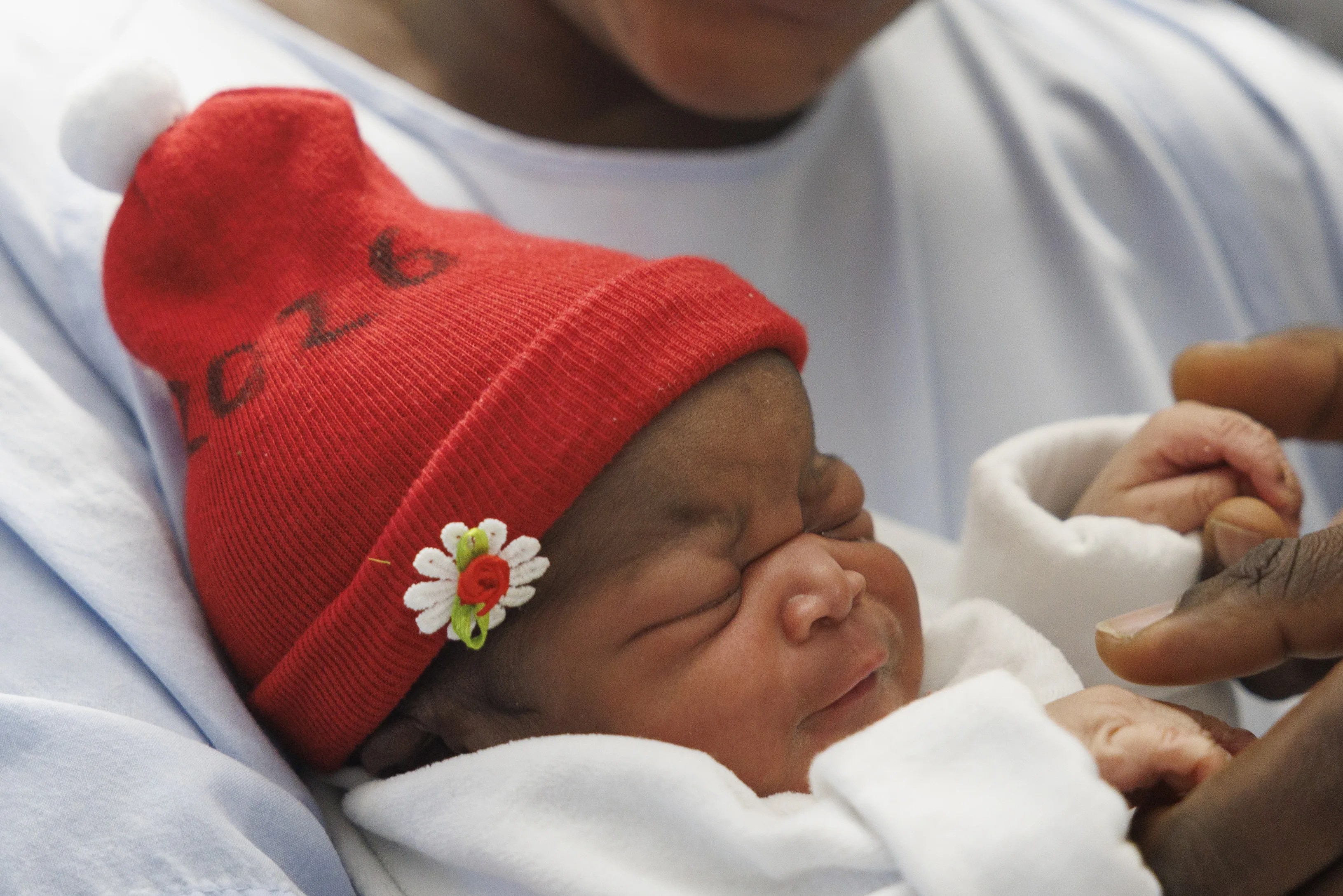 Imagen de Salomé, la primera persona nacida en navarra en 2026