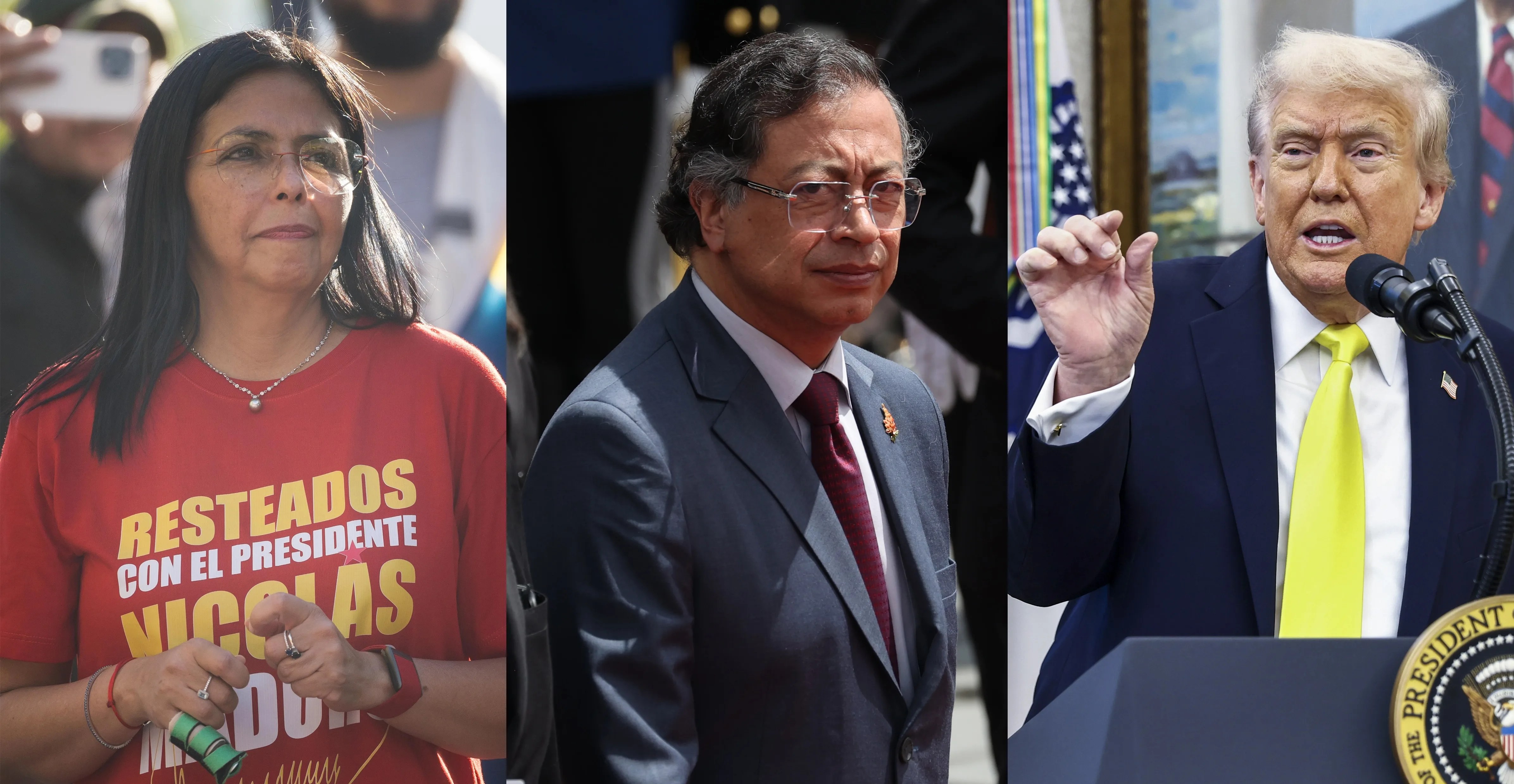 Colombia activa su diplomacia: se acerca a Delcy Rodríguez y Donald Trump