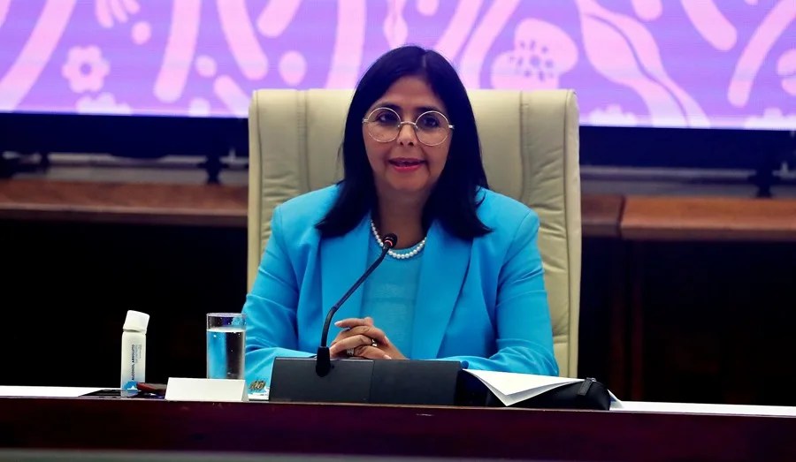 Delcy Rodríguez reitera que es la presidenta encargada de Venezuela tras la foto manipulada de Trump