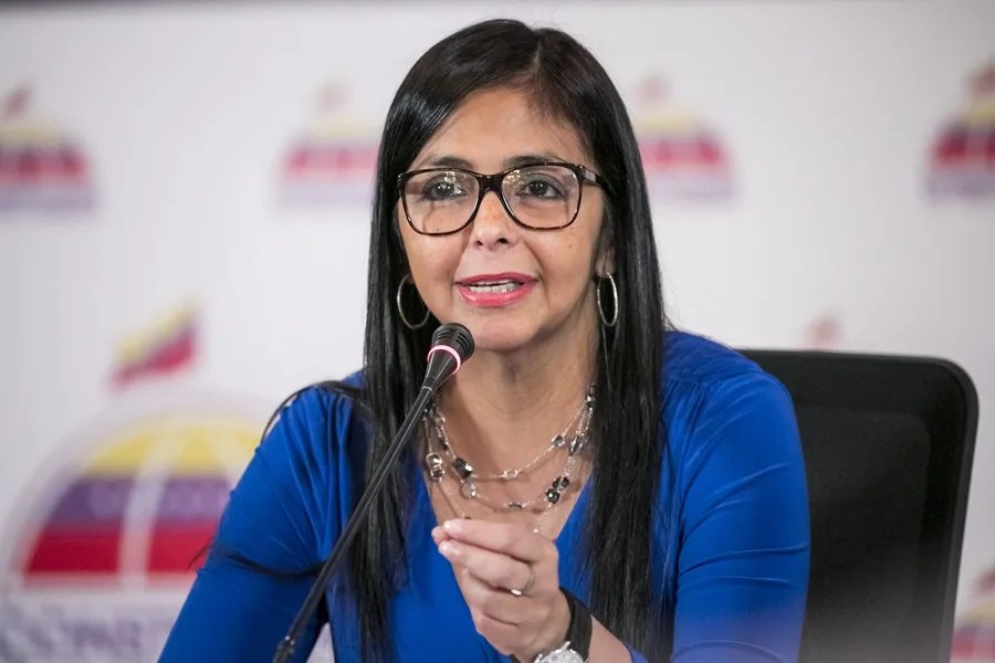 Delcy Rodríguez propone convocar un "verdadero diálogo político" en Venezuela que incluya a la oposición